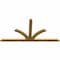 Ekena Millwork Richland Rough Sawn Timber Gable Bracket, Western Red Cedar, 84"W x 42"H x 2"D x 4"F, 12/12 Pitch GBW084X42X0204RIC00RWR - alternate 5